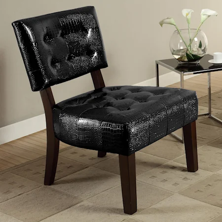 Accent Chair with Button Tufting